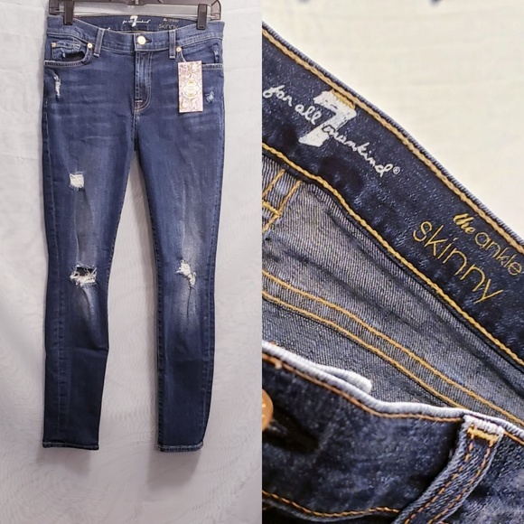 7 For All Mankind Denim - 7 for all mankind jeans size 27 "Ankle Skinny" 🦄
